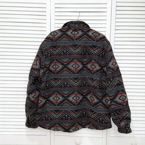 Jach's New York Wool Blend Sherpa Patterned Shirt Jacket - Picture 3 of 4
